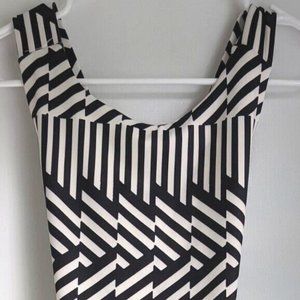 Express Black and White, Geometric Bodysuit